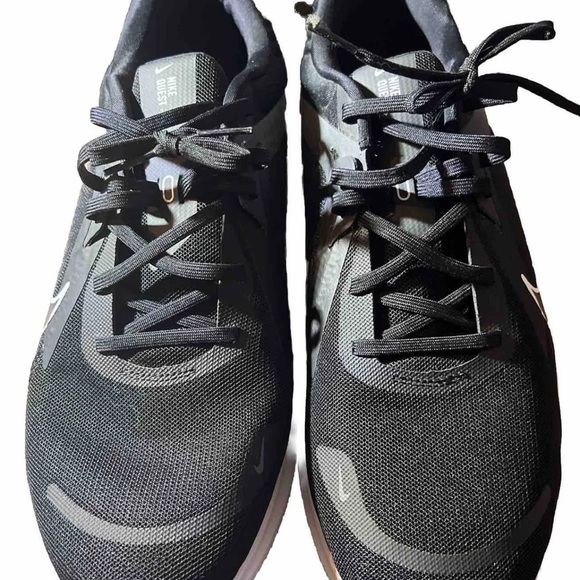 Nike Men's Quest 5 Road Running Shoes - Black/White DD0204-001 - Picture 4 of 12